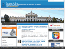 Tablet Screenshot of comune.stra.ve.it